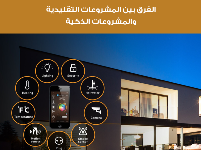 الفرق بين المشروعات التقليدية والمشروعات الذكية