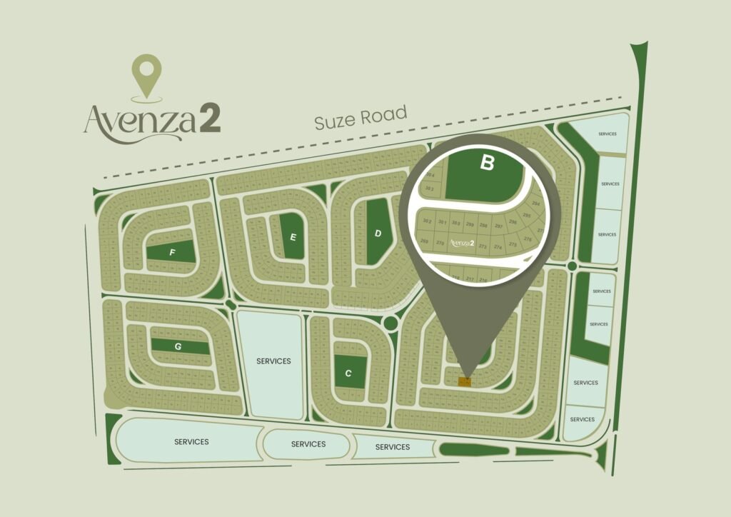 Avenza 2 — موقع المشروع